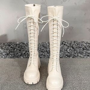 Women Shoes Lace Up Boots